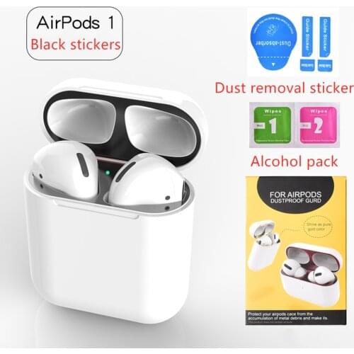 Solid color Skin Cover Stickers for Airpods Case Dust Guard Sticker Skin Inner Cover Stickers Film for Apple Air Pods pro 2 1
