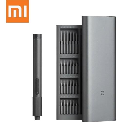 Original Xiaomi Mijia Electrical Precision Screwdriver Gear Torque Control 400 Screw Type-C Rechargeable Magnetic Aluminum Case