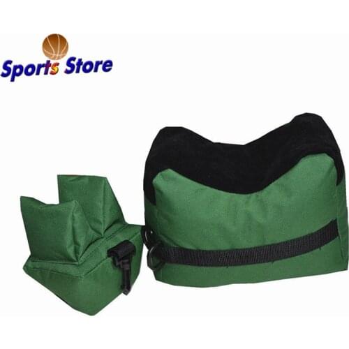 Portable Shooting Rear Gun Rest Bag Set Front & Rear Rifle Target Hunting Bench Unfilled Stand Hunting Gun Accessories