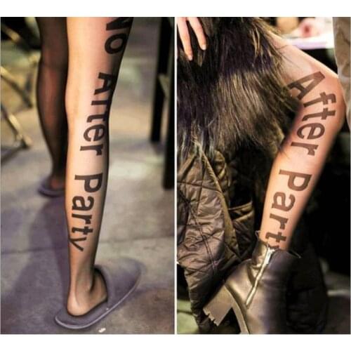 Sexy France Fashion Tights Printed Women letter pantyhose