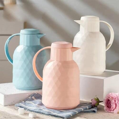 Large-capacity warm pot, plastic thermos, household glass liner, vacuum thermos, coffee pot, warm pot