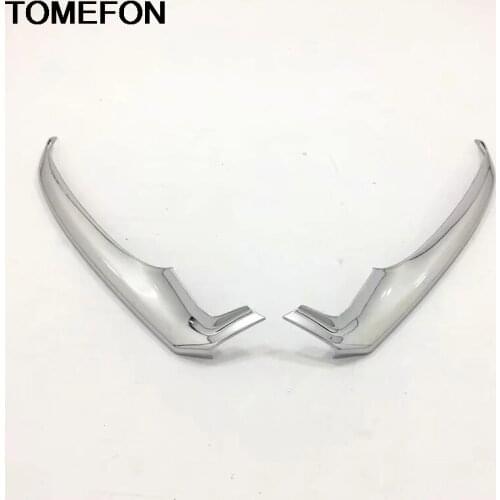 TOMEFON For Toyota Camry XV70 2017 2018 2019 Front Bumper Protector Cover Trim Sticker Exterior Accessories Styling ABS Chrome