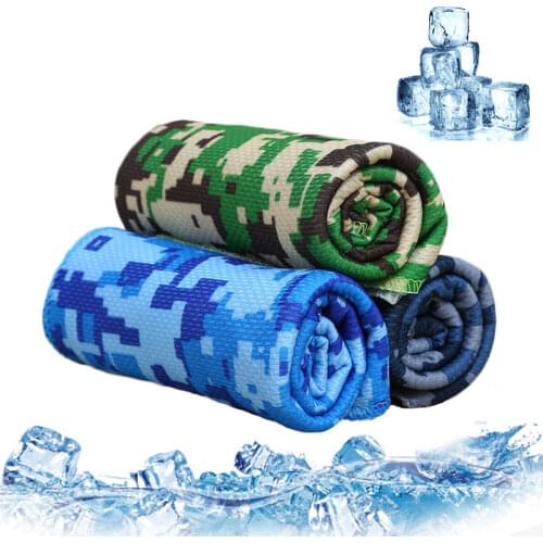 Outdoor Camping Hiking Sport Towels Summer Gym Jogging Ice Towel Outdoor Survival Instant Cooling Towel Travel Fishing Equipment