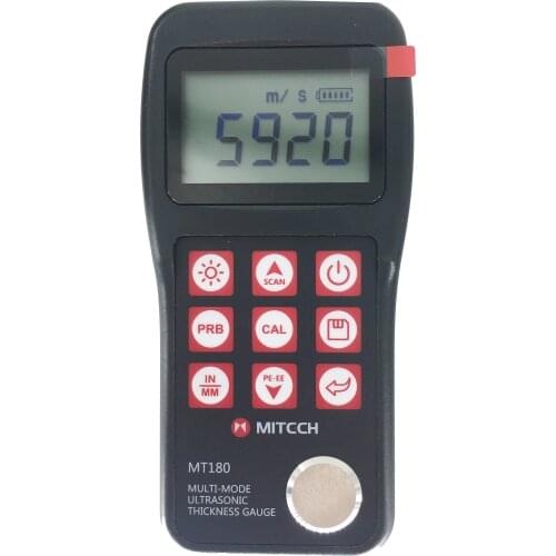 MT180 Through Coating PE EE two Modes Ultrasonic Thickness Gauge for Metals Plastic Ceramics Thickness meter tester