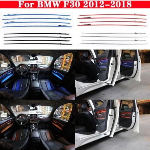 Universal for BMW F30 2012-2018 Blue Orange 2 Color Car neon interior door ambient lights decorative lighting tuning car