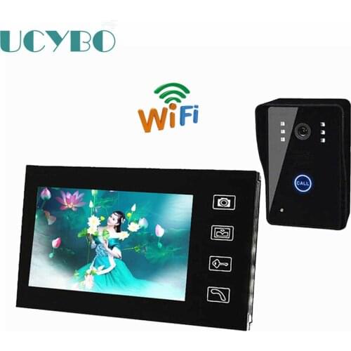 7 inch Wireless home Video Door phone wifi Monitor Video Door Bell Intercom doorphone System Take Pictures security Camera