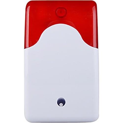 Indoor Mini Wired Alarm Siren 12V DC Buzzer SE-103 with Strobe Flash Light