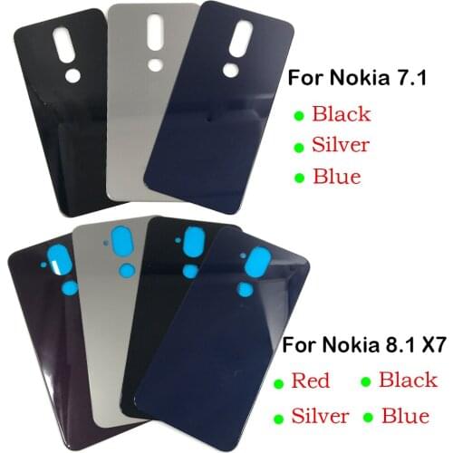 Back Glass Rear Cover Housing Battery Door Case For Nokia 9 / For Nokia 7 / For Nokia 7.1 / For Nokia 8.1 X7