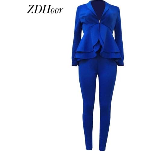 Женские брючные костюмы ZDHoor China At AliExpress