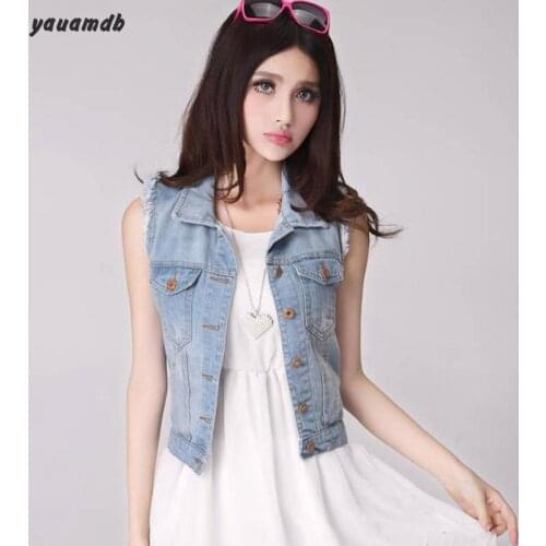 Yauamdb Women Outerwear S-2xl Spring/autumn Woman Coat Female Brand Denim Jackets Ladies Slim Coat Cardigan Crop Tops 37