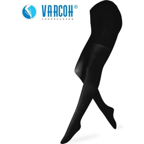 Women Extra Firm Compression Pantyhose 30-40 mmHg Opaque Varicose Veins Therapeutic Medical Graduated Support Travel Hose Pants