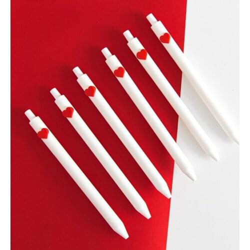 TUTU 1Pc Cute heart Pens Kawaii Pens Creative Ballpoint Pens For Kids Girls Gift School Writing Supplies Korean Stationery H0424