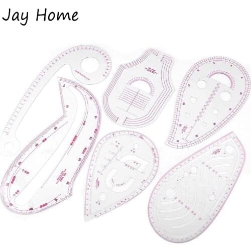 1PC French Curve Ruler Set Sewing Drawing Dressmaking Template Ruler Sewing Ruler Clothing Designs Tool for Designers and Tailor
