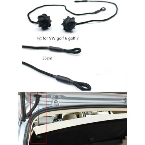 2PCS Car Rear Trunk Interior Hatch Cover Lift String Strap For VW GOLF 6 Golf 7