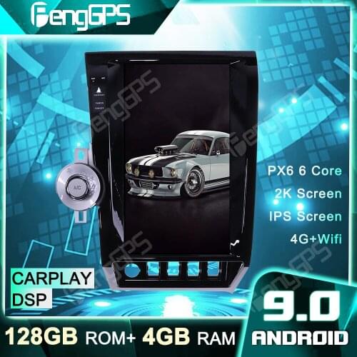 4+128G Car CD DVD Player GPS Navigation For Toyota Tundra 2007-2013 Tesla Style Android Radio Car Stereo Multimedia Headunit