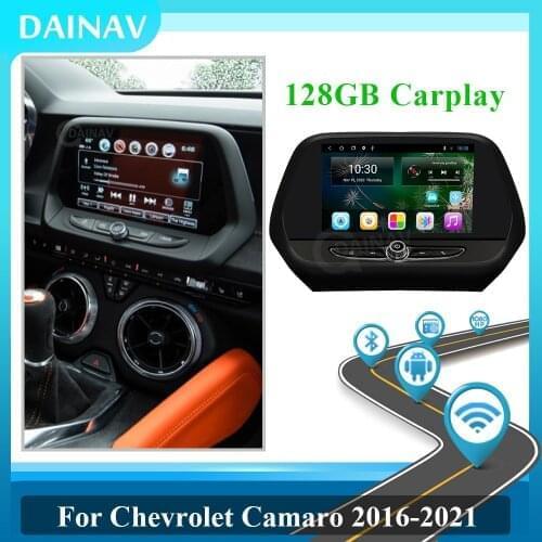 128GB 2 Din Stereo Receiver Car GPS Navigation Multimedia DVD player For Chevrolet Camaro 2016-2021 Car Audio Radio Stereo