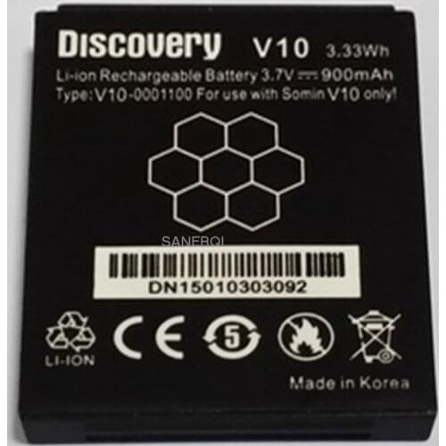Battery For Discovery v10 phone battery 900mah for Discovery V10 Waterproof Phone battery
