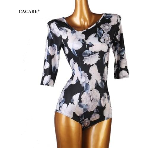 CACARE Bodysuit for Ballroom Dance Competition Dresses Waltz Tango Dance Dresses Standard Flamenco Costume Customize D0677