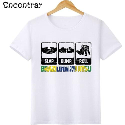 Kids Cute Cartoon JIU JITSU Design T Shirt Boys/Girls Casual Short Sleeve Tops Childrens Funny T-Shirt,HKP3054