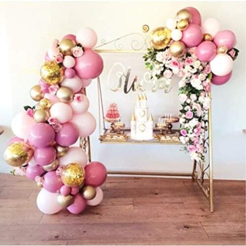 Balloon Garland Arch Kit 101PCS Pink and Gold Balloons for Parties Birthday Wedding Party Baby Shower Decorations for Girl Boy