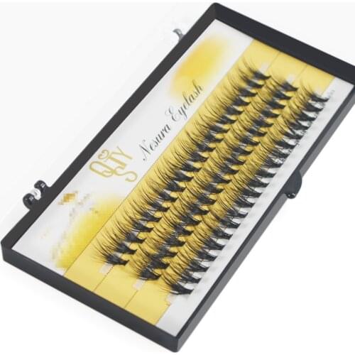 Natural long Individual Cluster Eyelash Extension False Eyelashes 60 Bundles/Box Makeup 30D Mink Flare Lashes Cilia Cilio
