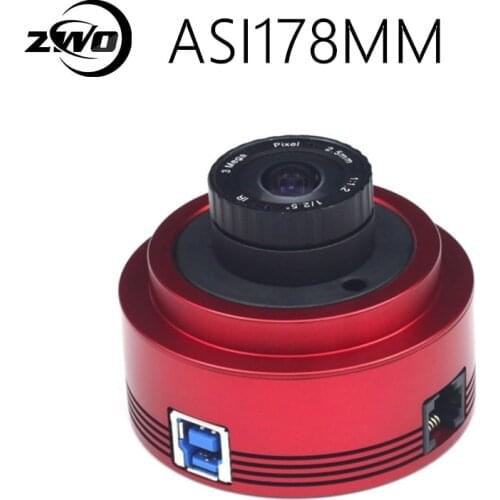ZWO ASI178MM Monochrome Astronomy Camera ASI Planetary Solar Lunar imaging/Guiding High Resolution High Speed USB3.0 5.0 4 Revie