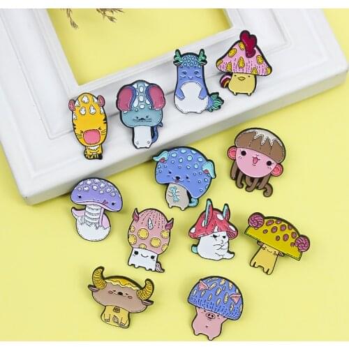 Mouse cattle tiger rabbit Loong snake horse sheep monkey chicken dog pig Chinese Zodiac Enamel Brooch Cartoon animal Pins Badge