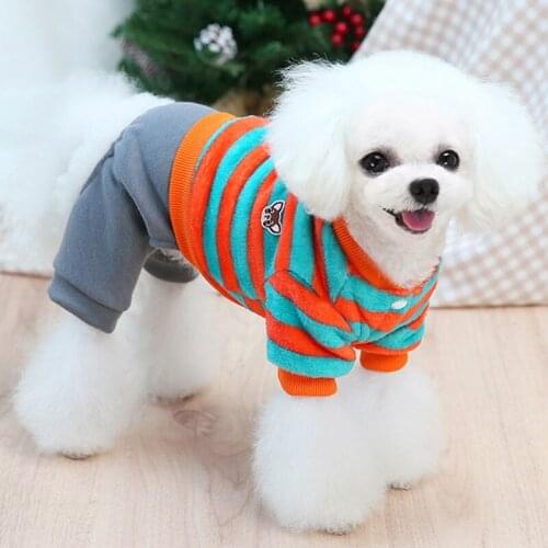 Newest Pet Cat Clothes Dog Romper Coat Winter Soft Fleece Dog Sweatshirt Hoodie Gray Pants Cat Overalls Jumpsuit Outfit Bichon L