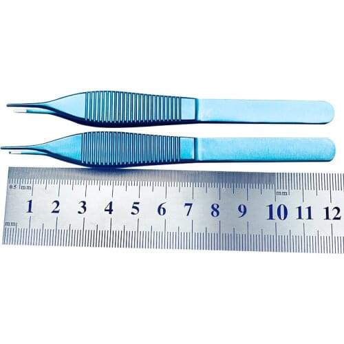 Ophthalmic forceps Adison tissue tweezers toothed Titanium clip ophthalmic eye instrument