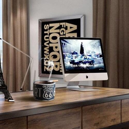 Retro style home restaurant decoration cement ashtray personality European creative bar living room hotel small decoration