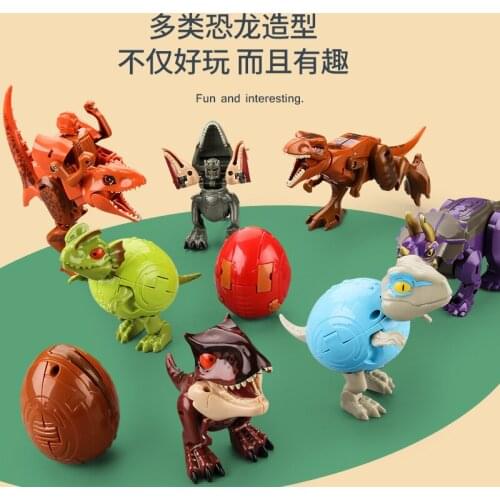 Transformer Dinosaurs Toy King Kong Tyrannosaurus Robot Mecha Hand-Made Model Team Set Children and Boys