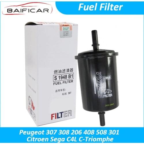 Baificar Brand New High Quality Fuel Filter Gas Cleaner For Peugeot 307 308 206 408 508 301 Citroen C-Quatre C4L C-Triomphe