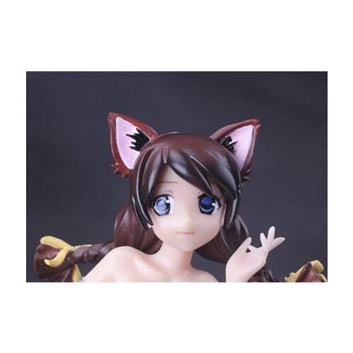 Japanese anime Taito Bakemonogatari Black Hanekawa Tsubasa 1/6 nude anime figure