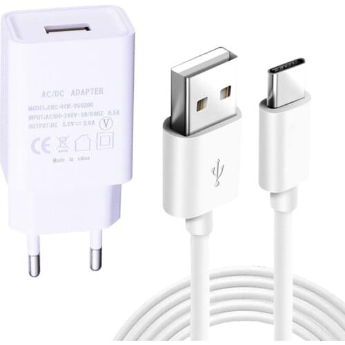USB 2A Charge Type C Cable For Huawei P40 P30 For Samsung S10 A50 A21s honor 9X 20 30 Pro Redmi Note 7 8 9 s Phone Wall charger