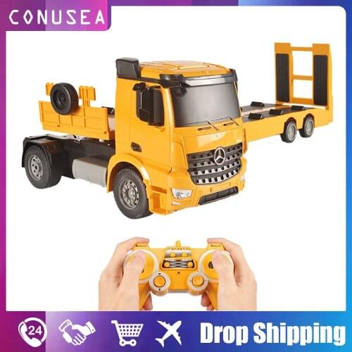 1/20 E562 RC Truck Caterpillar 2.4Ghz Remote Control Car Model Arocs Construction Radio Controlled Machine Truck Trailer Toys Bo