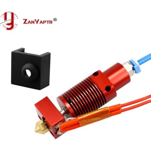 1Set 3D Printer Parts 24V Assembled Extruder Hotend Kit Nozzle Aluminum Heat Block for Creality Ender-3/CR-10/CR-10S Pro