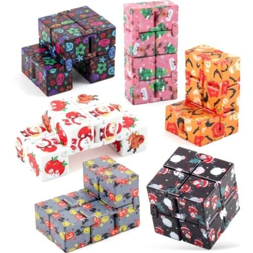 Fidget Toys Fingertips Decompression Puzzle Square Antistress Magic Infinity Office Sensory Toys Children Adults 1PCS
