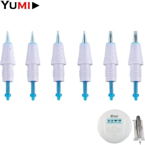 100pcs Sterilized 9mm Screw Tatu Tattoo Cartridges Piercing Needles For Permanent Makeup Microblading Charmant 2 3 Artmex Pen