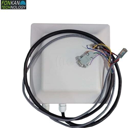 FONKAN 7dbi Antenna UHF RFID 6M ISO18000-6C/6B tags scanner reader for car parking system with RS232 RS485 weigend26/34 tcp/ip