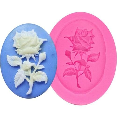 Flower Rose Silicone Mold Sugarcraft Cake Decorating Tools Soap DIY Making Home Kitchen Baking Decoration Making Supplies