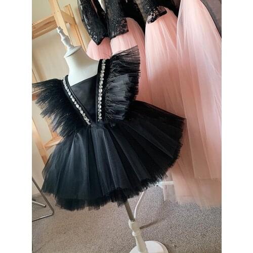 Toddler Girl Dress Knee Length Baby Dress 1 Year Birthday Party Dress Floral Bow Kid Cloth Vestido Infantil