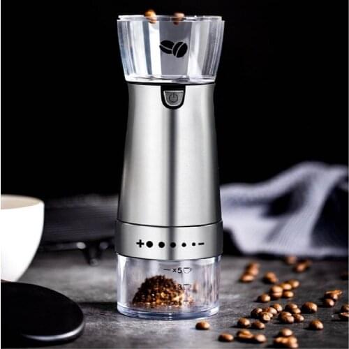 New Electric Coffee Grinder Mini Kitchen Supplies USB Charged Coffee Bean Grinder JRJ11