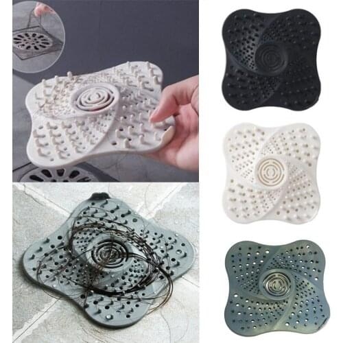 Kitchen Sink Filter Bathtub Hair Catcher Stopper Shower Drain Silicone Cup Floor Drain Anti-blocking Filter Bathroom Accessories