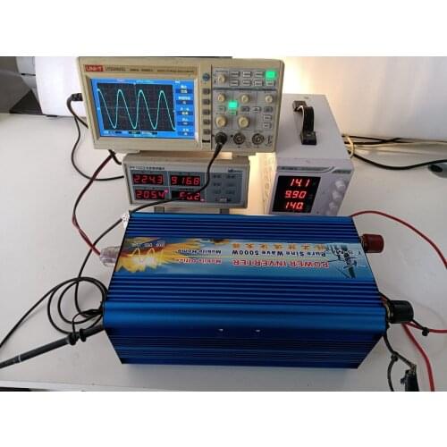 Pure Sine Wave 5000W DC12V to AC220V 50Hz inverter power Converter Voltage transformer