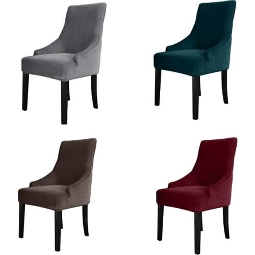 Sloping Curved Chair Cover High Back Armchair Cover Stretch Accent Dining Chair Covers Slipcover Office Chair Hotel Home Party