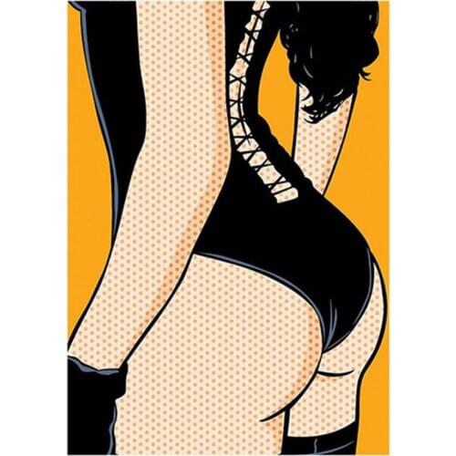 Full Square Drill 5D DIY Diamond Painting Pop picture Sexy woman Round Full diamond embroidery Cross Stitch Mosaic Home Decor