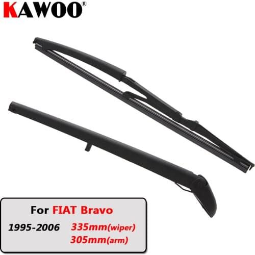 KAWOO Car Rear Wiper Blade Blades Back Window Wipers Arm For FIAT Bravo Hatchback (1995-2006) 335mm Windscreen Blade Accessories