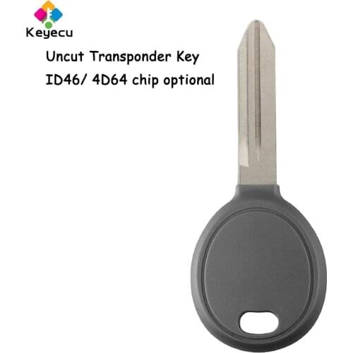 KEYECU Replacement Transponder Car Key With ID46/ 4D64 Chip Optional - FOB for Chrysler for Dodge for Jeep Wrangler 1998 - 2006