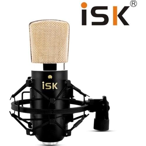 ISK BM-700 condenser microphone pure gold coating large vibration sound head for recording studio/computer live broadcast/stage