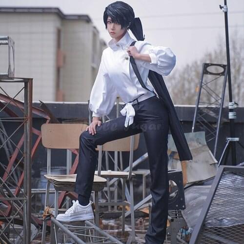 Japanese Anime Jujutsu Kaisen Otsukotsu Yuta Costume Cosplay Halloween Men Women Coat Pants Uniform Sets Wig C70M178